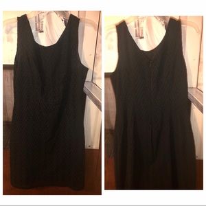 Sleeveless Black Textured Dress from The Limited